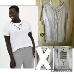 Torrid embroidered tee